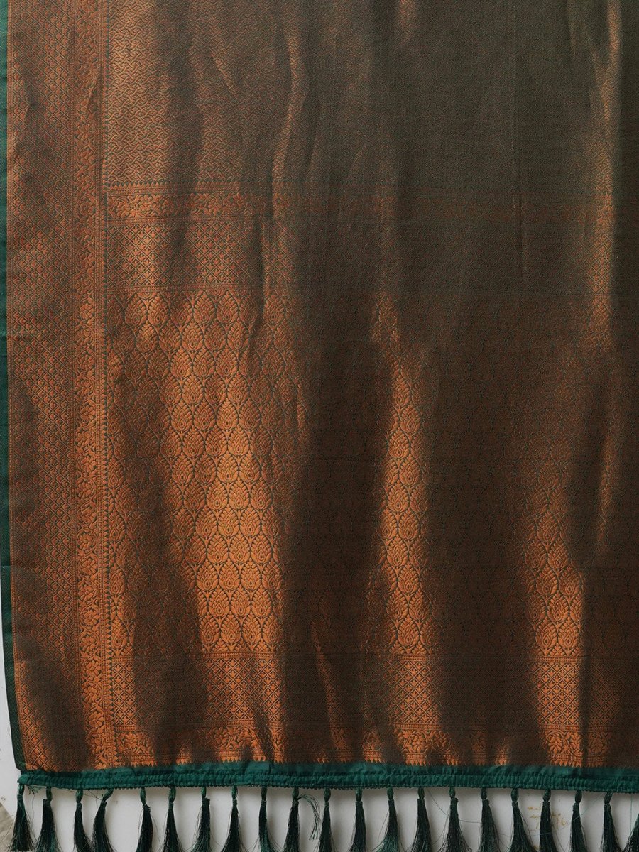 Anouk Ethnic Motifs Zari Pure Georgette Kanjeevaram Saree - Distacart