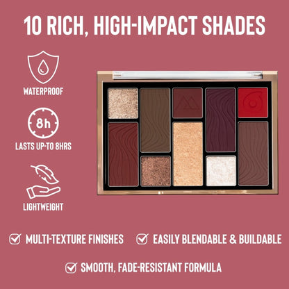 Character 10 Color Eyeshadow Palette - Cep004 - Distacart