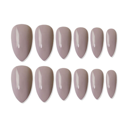 shills professional reusable press on nails almond spn625