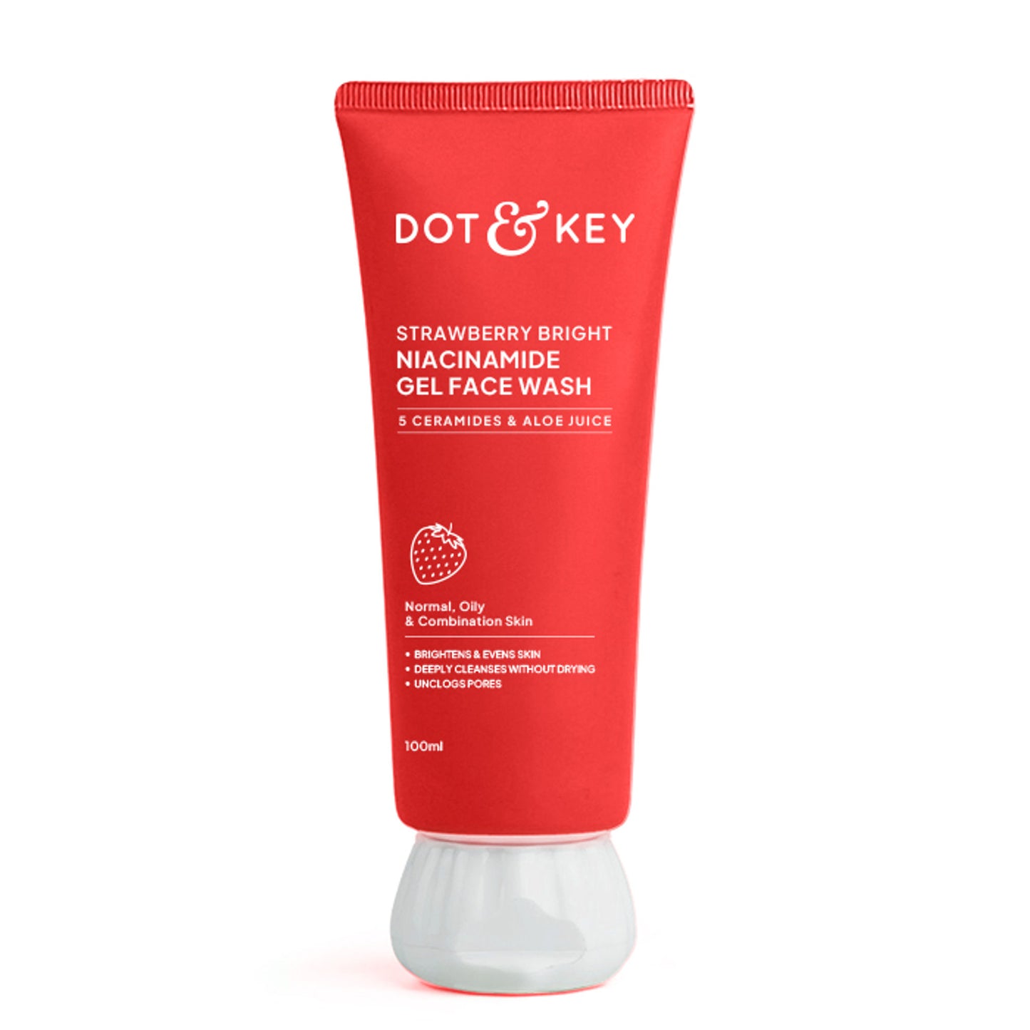 Dot & Key Strawberry Bright Niacinamide Gel Face Wash - Dista