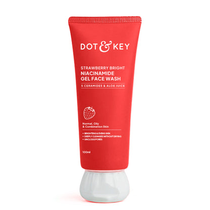 Dot & Key Strawberry Bright Niacinamide Gel Face Wash - Dista