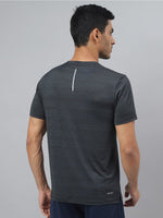 Thumbnail for Alcis Striped Slim Fit Anti-Static T-Shirt - Distacart