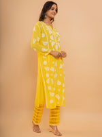 Thumbnail for HOUSE OF KARI Floral Embroidered Chikankari Kurta - Distacart