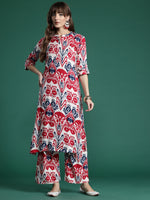 Thumbnail for Indo Era Ethnic Motifs Printed Kurta with Palazzos