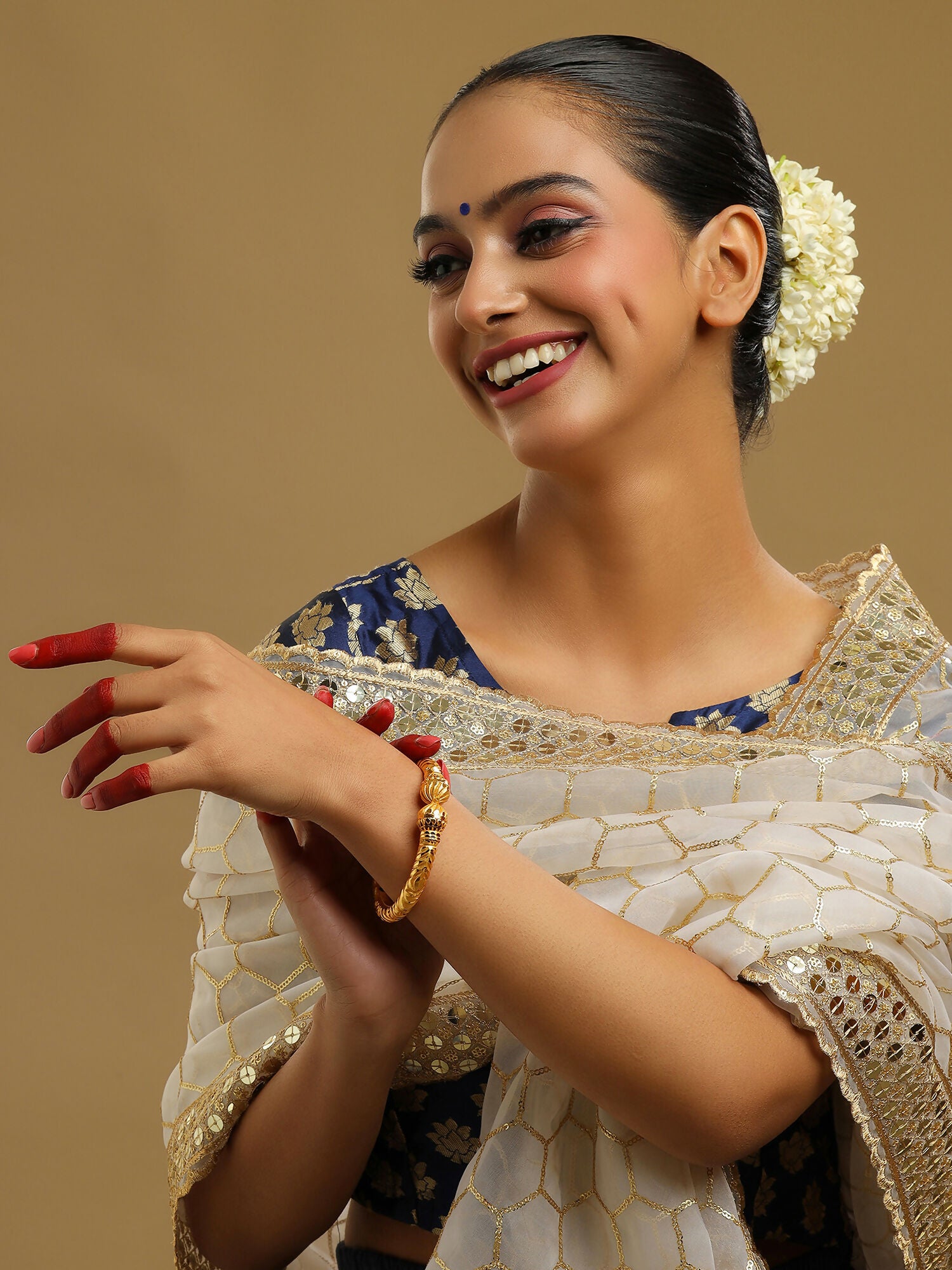 Ruby Raang Golden Bangle