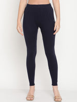 Thumbnail for TAG 7 Women Pack Of 2 Solid Comfort-Fit Ankle-Length Leggings - Distacart