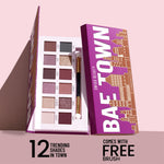 Thumbnail for Swiss Beauty Bae Town 12-In-1 Comes Eyeshadow Palette With Eye Brush - 02 Crush Me - Distacart