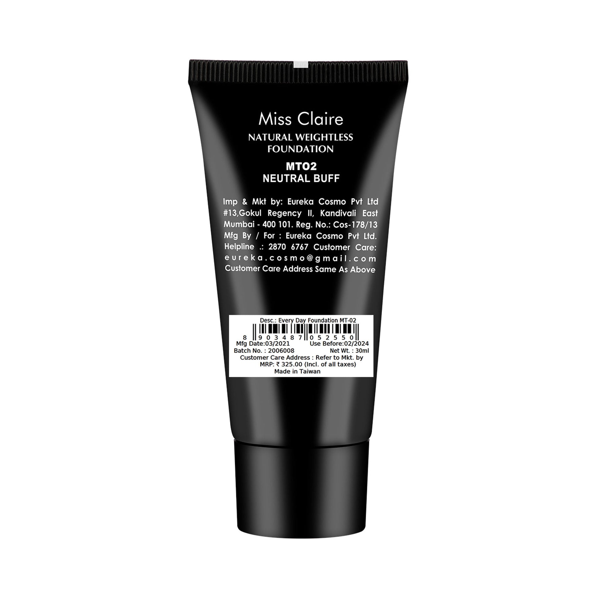 Miss Claire Everyday Foundation - Mt-02 Neutral Buff - Distacart