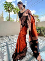 Thumbnail for Anouk Woven Design Zari Kanjeevaram Saree