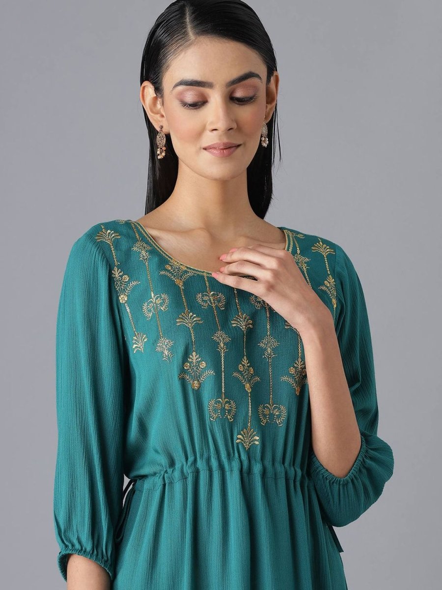 AURELIA Festive Floral Print Dress - Distacart