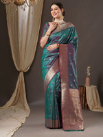 Thumbnail for Anouk Woven Design Zari Banarasi Saree - Distacart
