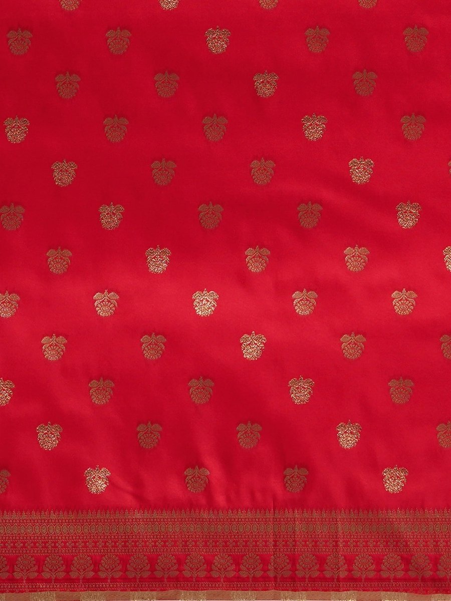 Anouk Floral Zari Banarasi Saree - Distacart