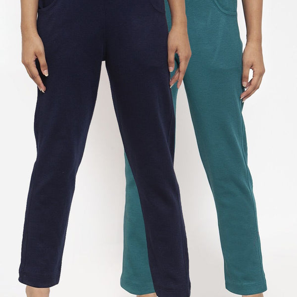 TAG 7 Women Pack of 2 Wool Blend Ankle-Length Leggings Pants - Distacart