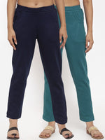 Thumbnail for TAG 7 Women Pack of 2 Wool Blend Ankle-Length Leggings Pants - Distacart