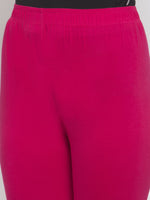 Thumbnail for TAG 7 Women Pack Of 2 Solid Churidar-Length Leggings - Distacart