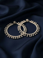 Thumbnail for NVR Women Set of 2 Silver Plated Ghunguru Beaded Anklet - Distacart