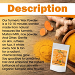 Thumbnail for VedicAyurveda Herbal Wax Powder - Turmeric - Dista
