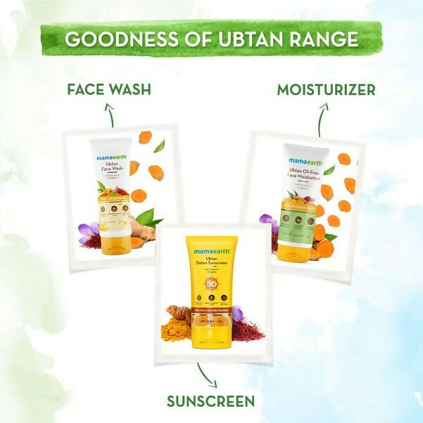 Mamaearth Ubtan Detan Sunscreen With Turmeric & Saffron For Sun Protection - Distacart