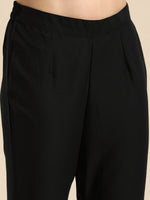 Thumbnail for Anouk Solid Regular Kurta with Trousers & Printed Dupatta - Distacart