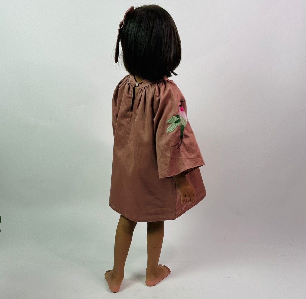ArthLife Chestunt Brown Raglon Dress - Distacart