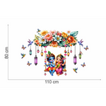 Thumbnail for Decor Villa PVC Vinyl Radha Krishna On Branch Self-Adhesive Wall Sticker