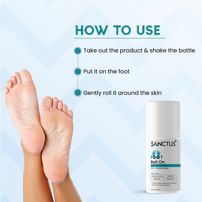 SANCTUS 20% Urea & Hyaluronic Foot Cream Roll On - Distacart