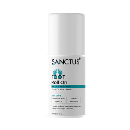 SANCTUS 20% Urea & Hyaluronic Foot Cream Roll On