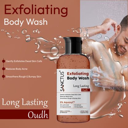 SANCTUS Exfoliating Body Wash Oudh - Distacart