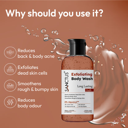 SANCTUS Exfoliating Body Wash Oudh - Distacart