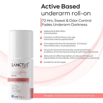 SANCTUS 6%AHA BHA Underarm Roll On For Women - Distacart