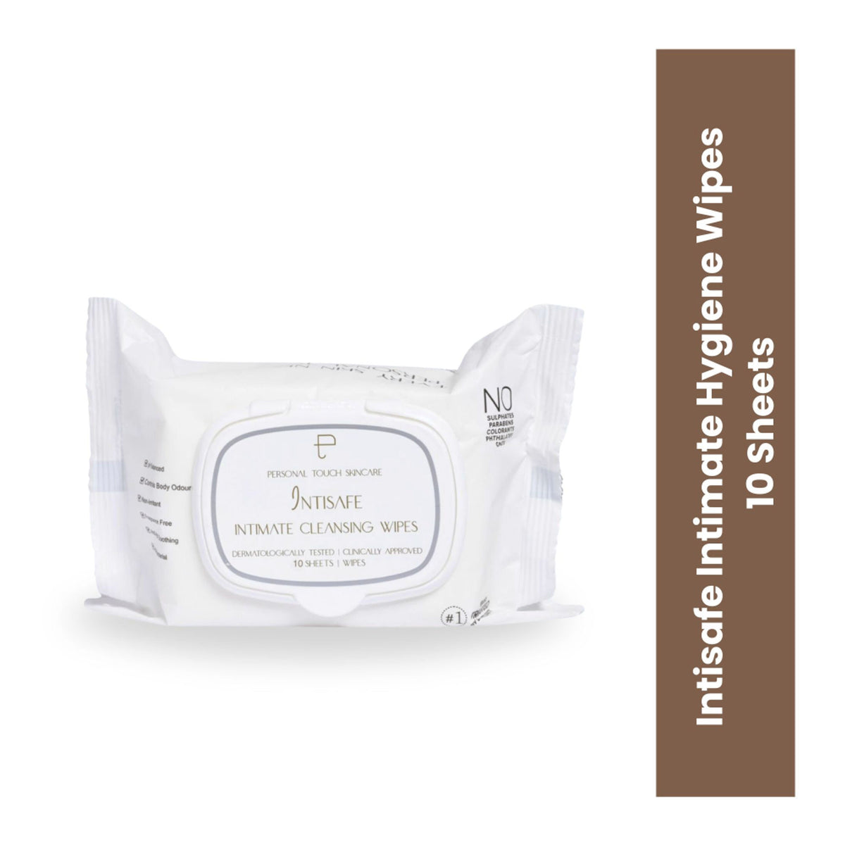 Personal Touch Skincare Intisafe Intimate Cleansing Wipes - 10 wipes