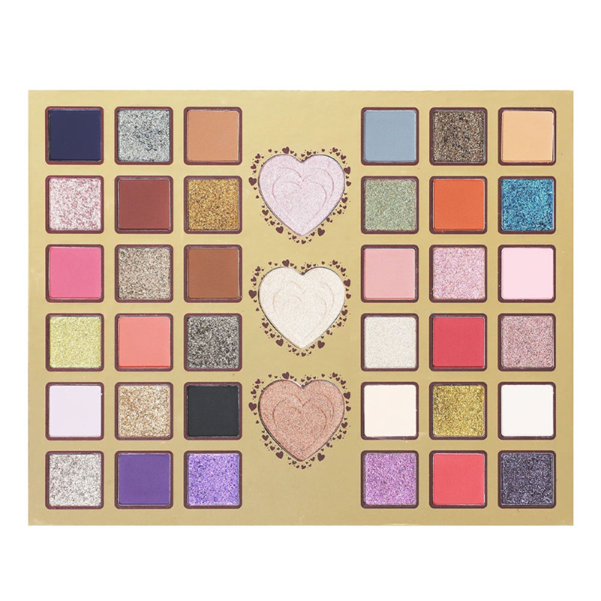 Shopaarel Heartbeat Eyeshadow & Highlighter Palette - Distacart
