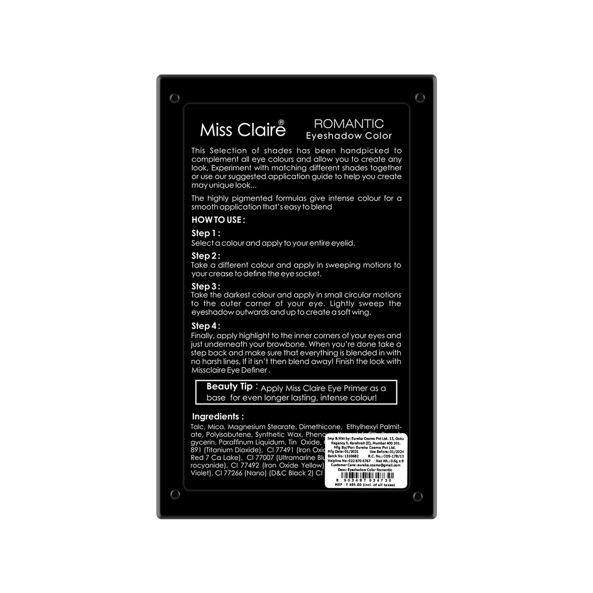 Miss Claire Eyeshadow Color - Romantic