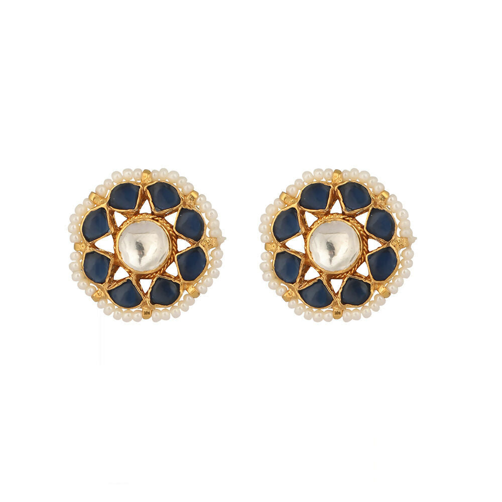 Nuyug 22K Gold Plated Floret Noor Stud Earrings