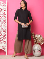 Thumbnail for TAG 7 Women Flared Ethnic Palazzos - Distacart