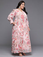 Thumbnail for Ahalyaa Women's Traditional wear Ethnic Dress - Pink - Distacart