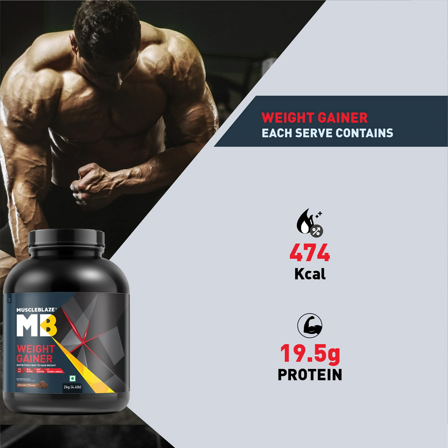 MuscleBlaze Weight Gainer With Added Digezyme Powder - Distacart