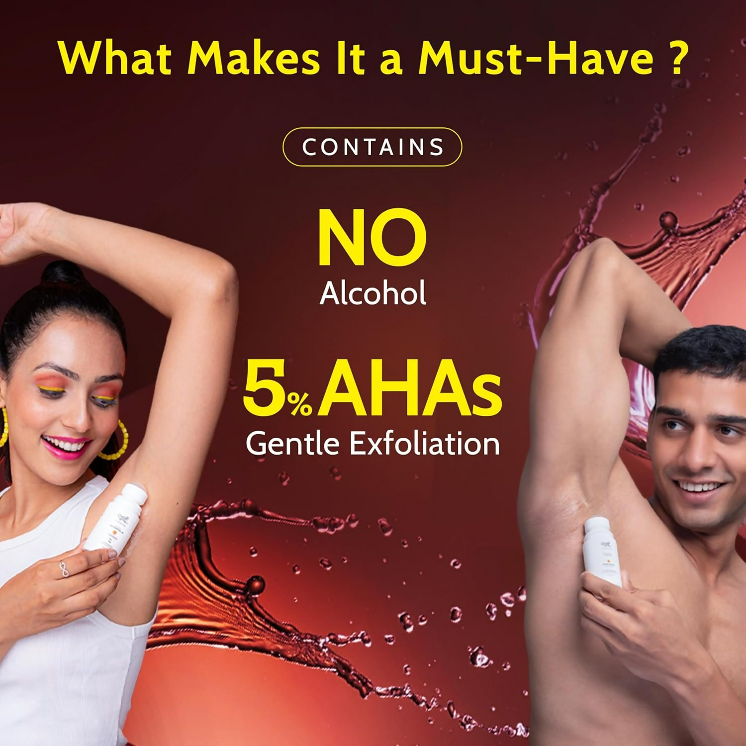 Chemist at Play UnderArm Roll-On with 5% AHA Royal Oudh Fragrance