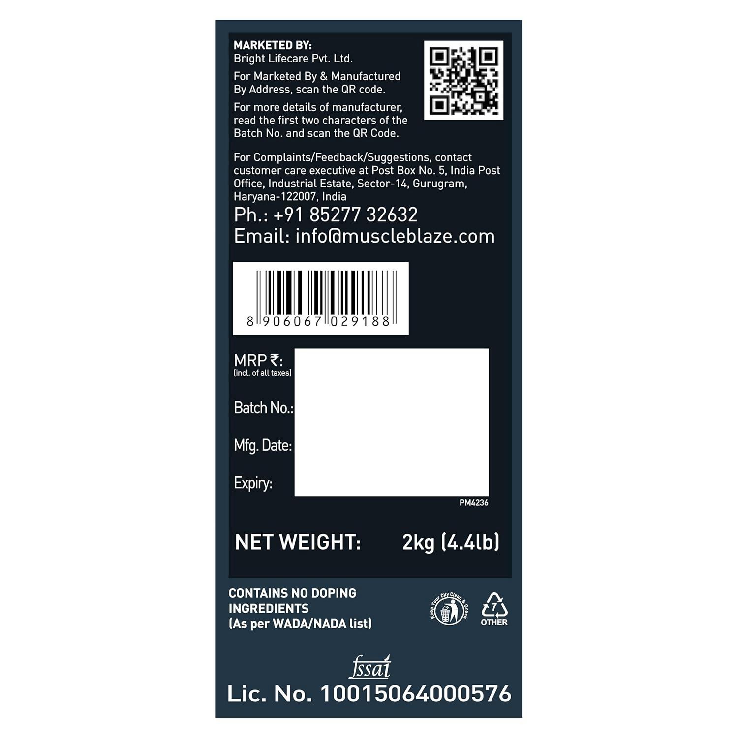 MuscleBlaze Weight Gainer With Added Digezyme Powder