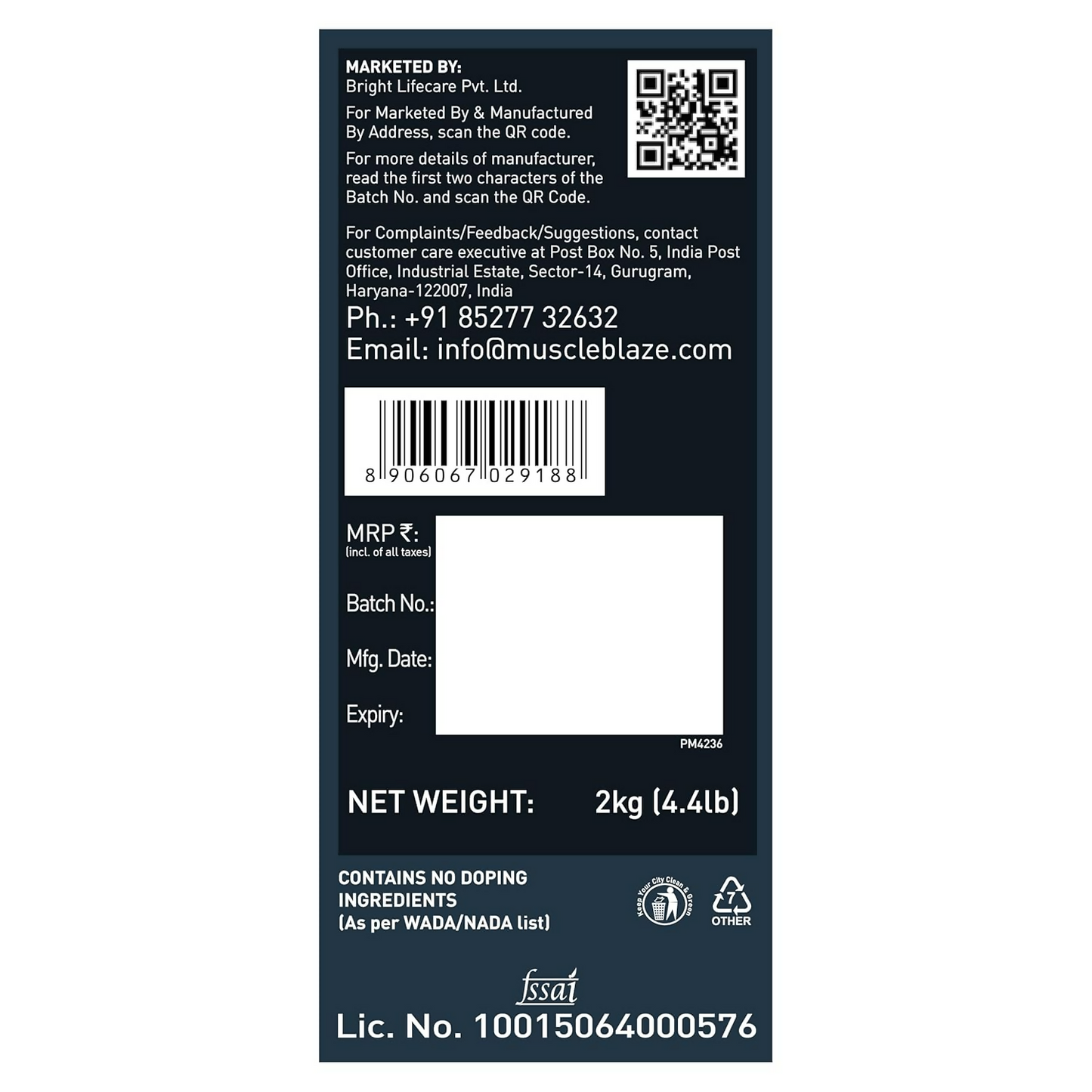 MuscleBlaze Weight Gainer With Added Digezyme Powder - Distacart