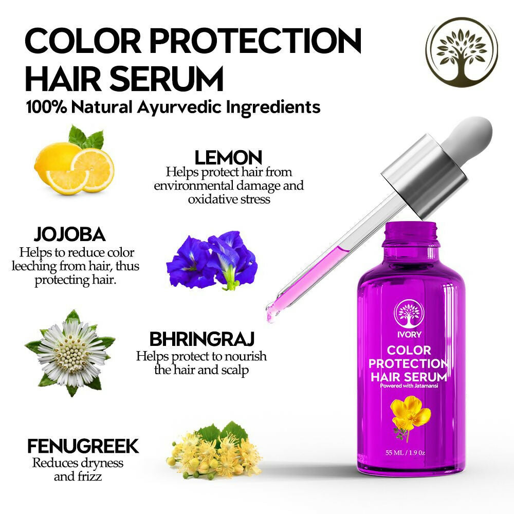Ivory Natural Color Protection Hair Serum Potent Serum To Protect Your Hair - Distacart