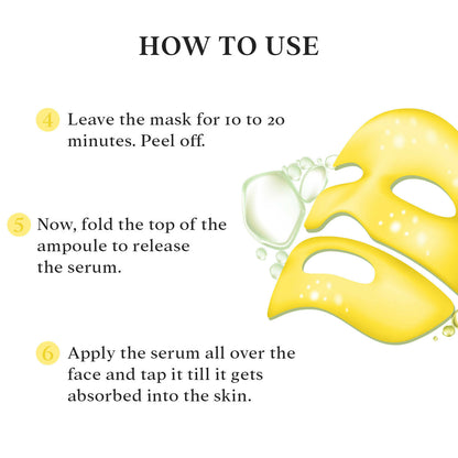 Professional O3+ Vitamin C Hydrogel Facial Mask For Radiant & Glowing Skin - Distacart