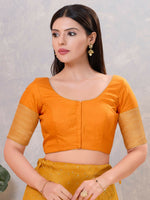 Thumbnail for Joban Fashion Women Silk MUSTARD Stitched Blouse - Distacart