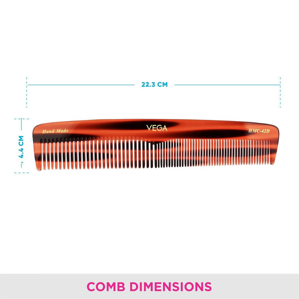 Vega Handcrafted Graduated Dressing Comb - HMC-42D - Dista
