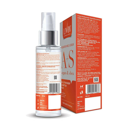 Livon Professional Nourishing Serum With Argan, Shea & Multivitamins - Distacart