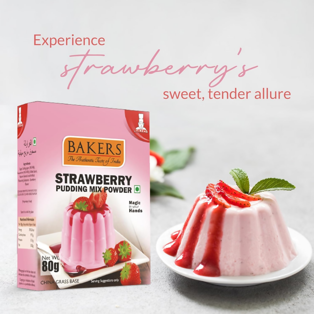 BAKERS Strawberry Pudding Mix - Dista