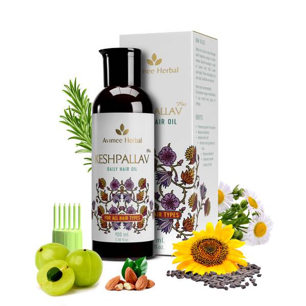 Avimee Herbal Keshpallav Plus Daily Hair Oil - Distacart