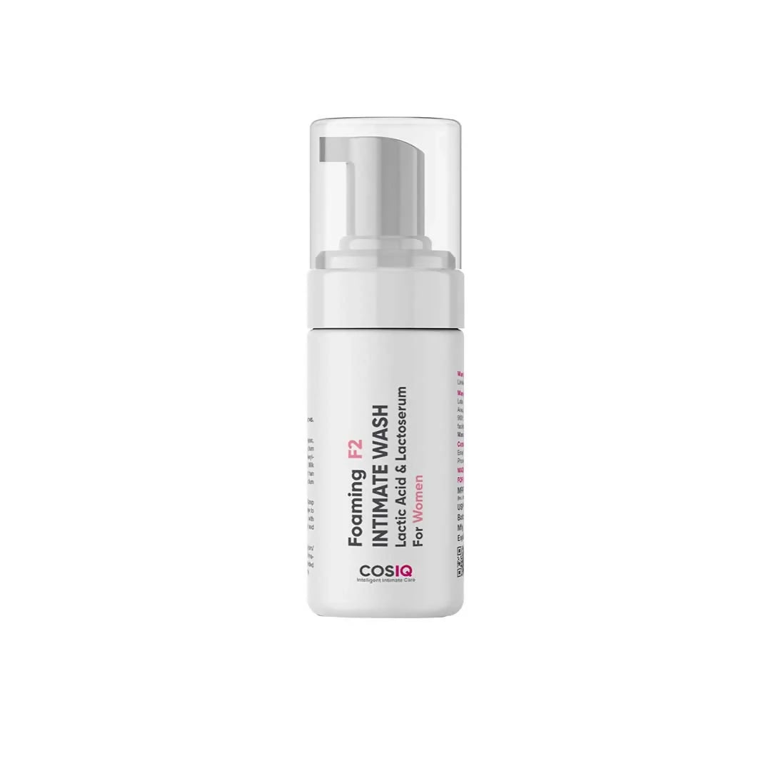 Cos-IQ Foaming F2 Intimate Wash For Women, Hygiene Wash with Lactic Acid & Lactoserum - Distacart