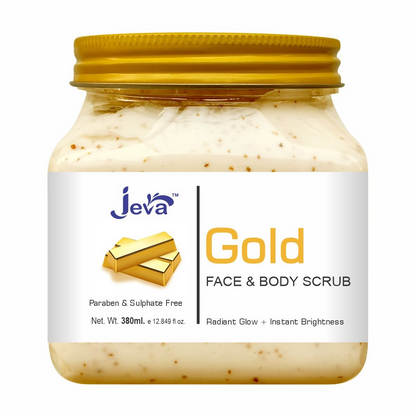 Jeva Gold Scrub - Skin Polishing & Glow Enhancing Gel - Dista