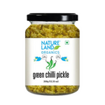 Thumbnail for Nature Land Organics Green Chilli Pickle - Distacart